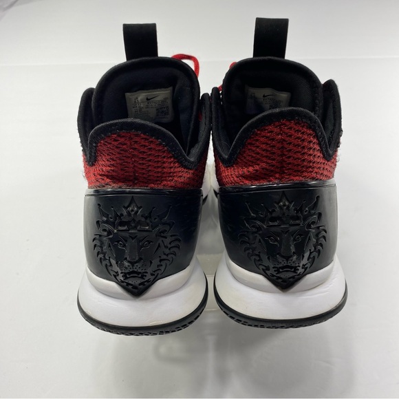 NIKE LEBRON WITNESS 4 Men’s 8.5 Basketball Shoes Red Black Athletic Sneakers - Picture 4 of 15